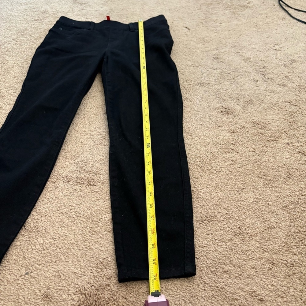 SPANX Women's Size Medium Black Jean-ish Ankle Leggings Slimming Shapewear - Picture 6 of 10